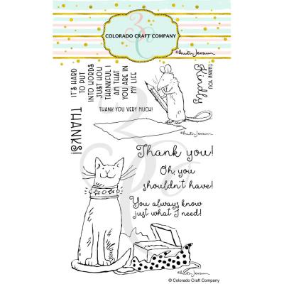 Colorado Craft Company By Anita Jeram Clear Stamps - Thank You Kindly